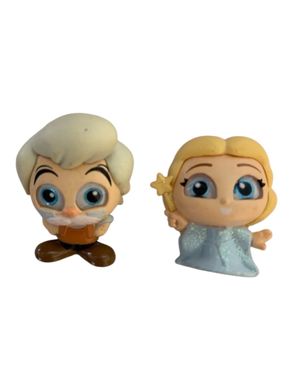 Disney Doorables Mini Figure Lot-Pinocchio-Geppetto,Blue Fairy-Stocking Stuffers